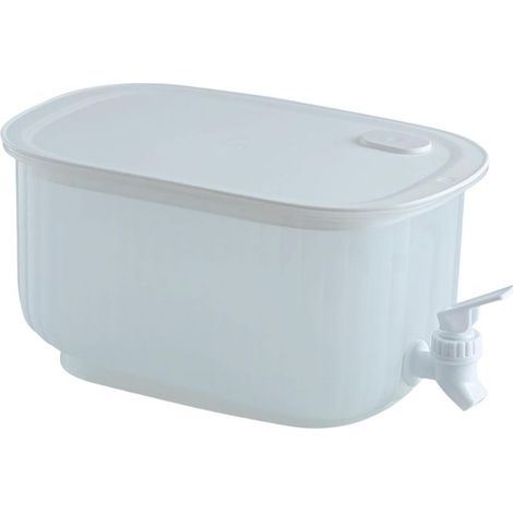 Distributeur de boissons avec robinet - Pichet d'eau anti-fuite avec robinet - Grande capacité - Pour réfrigérateur et bouilloire froide (1/5)