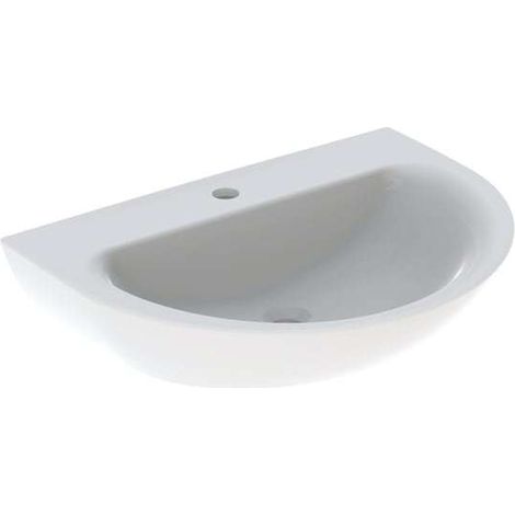 Geberit Renova Waschtisch, 1 Hahnloch, ohne Überlauf, Breite: (1/5)
