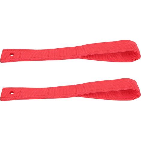2-piece UTV door handle pull strap belt Oxford cloth add style protection replacement for Maverick X3 MAX all models 2017-2025 red (1/5)