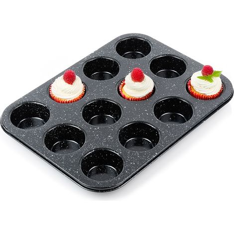 Teglia per muffin da 12 pezzi con rivestimento in granito, 35x26,5 cm, vilde 279014 (1/5)