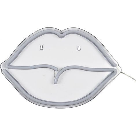 Lampe Design Néon USB "Bouche" 42cm Rouge (1/5)
