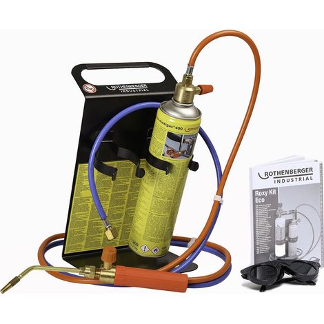 ROTHENBERGER Industrial Autogenschweiß- und Hartlötgerät Roxy Kit Eco SET inkl. MAXIGAS 400ml und Zubehör - 1000002396 (1/2)