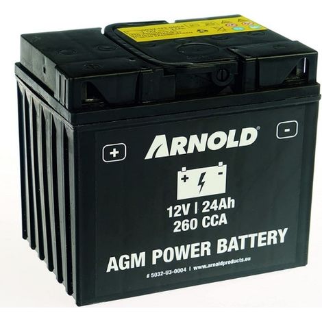 Batterie de tondeuse à gazon AZ104 12V 24Ah 260 CCA ORIGINAL MTD 5032-U3-0004