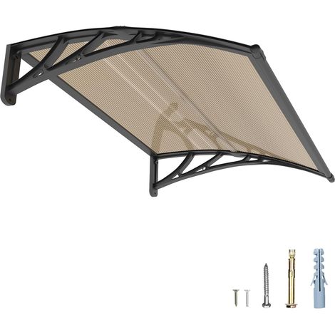 120 x 100 cm Outdoor Door Awning Polycarbonate Anti-UV UV (1/5)