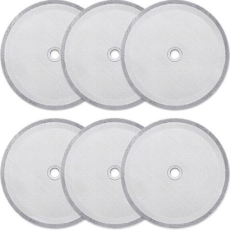 6er-Pack Ersatz-Siebfilter für French Press, wiederverwendbare Siebfilter für universelle 1000-ml-/34-oz-/8-Tassen-French-Press-Kaffeemaschinen