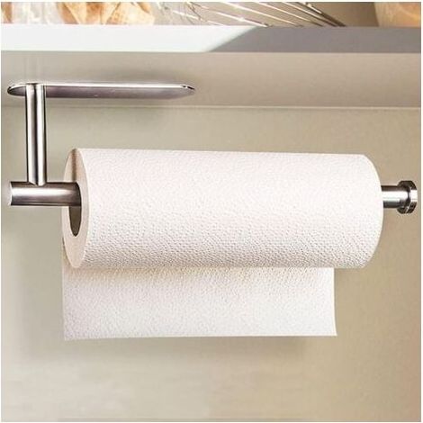 Porte Sopalin, Support Essuie Tout Mural ou Auto-Adhésif,Porte Rouleau Papier Cuisine Acier Inoxydable, Porte Essuie Tout de Cuisine sous l'armoire (1/4)