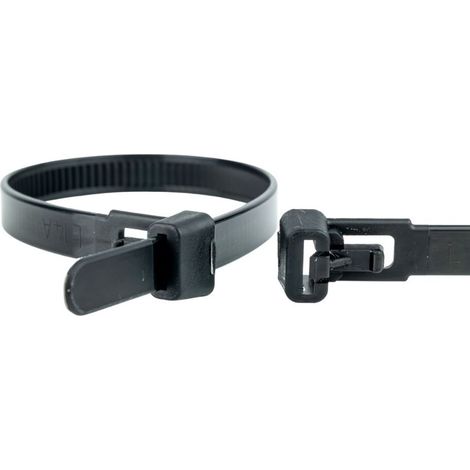 500 Kabelbinder wiederlösbar 300 x 7,6mm schwarz
