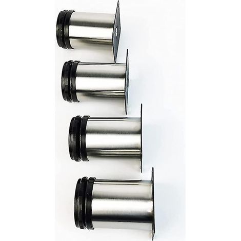 BEBUSINGOTO 4 patas de acero inoxidable para armarios de cocina, encimeras, muebles, desayunadores y escritorios. (1/4)