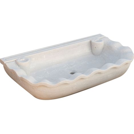 Lavandino in marmo bianco Lavandino cucina Lavabo da appoggio Lavello in pietra Lavandino da interno e esterno Vasca per fontana