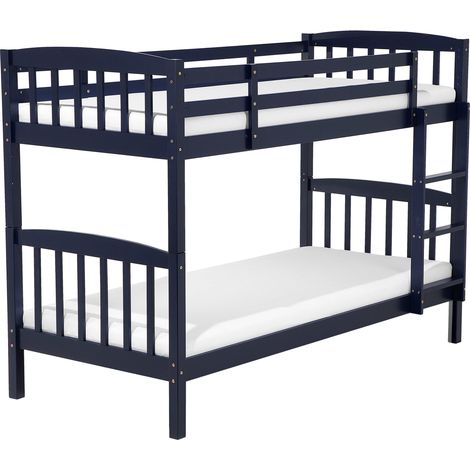 Litera madera de pino azul oscuro 90x200 cm dormitorio de niños Revin