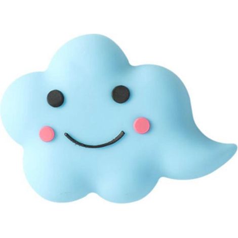 Butée De Porte En Silicone Nuage Autocollante Protection Murale Décoration Intérieure Bleu 1 Pièce (1/2)