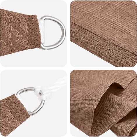 Maison Exclusive - Sonnensegel Rechteckig 2 x 6 m HDPE Taupe (1/5)