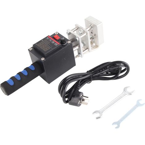 Presse à chaud numérique manuelle pour bois, cuir, tissu et papier - Fer à dorer portable 220V avec prise AU (1/5)