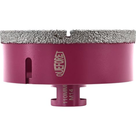 Foret Diamant pour Carrelage 110mm x M14 - Trépan de Forage pour Céramique Porcelaine Marbre Granit pour Meuleuse d'Angle (1/5)