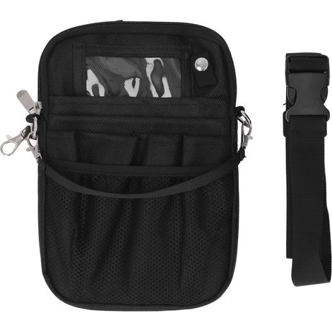 Sac à Bandoulière Simple en Tissu Oxford avec Poche Avant Arrière en Maille Imperméable et Résistant à L'usure, Sac à Outils D'électricien Portable épaissi avec Bandoulière de Réduction de Charge de (1/5)