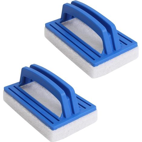 Nettoyage – 2pcs Eponge Magique Piscine Brosse Piscine avec polymère Poignée Carrelages Brosse Mur (1/5)