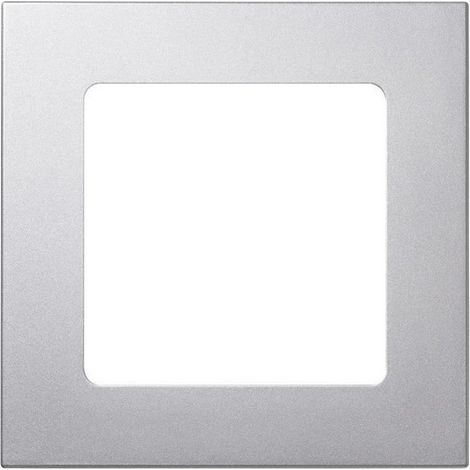 Somfy – Cadre SMOOVE acier mat – Finition Silver Mat – Dimensions 80 x 80 x 10 mm – Compatible modules sensitifs SMOOVE