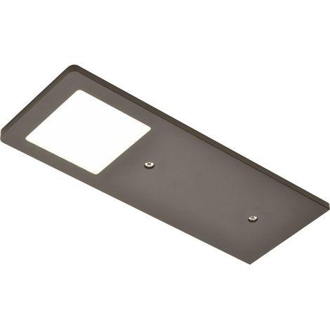 Domus Line LED Aluminium Unterbauleuchte FYN SE D-MOTION (190 x 70 mm, 12V, 5W, 2700–6000 K, Micro12, schwarz) (1/5)