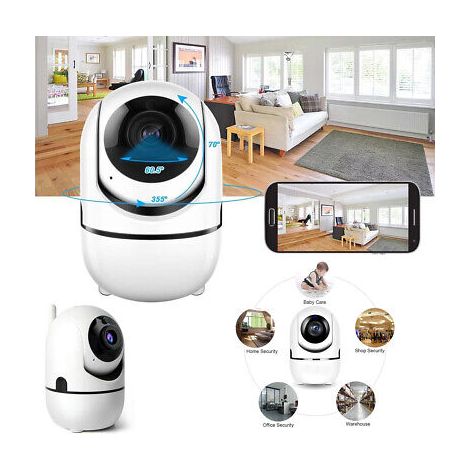 TELECAMERA IP CAM CAMERA HD 720P WIRELESS LED IR TF MOTORIZZATA WIFI RETE V380