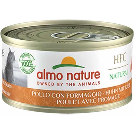 Almo Nature Gatto HFC Natural Lattina 70gr Pollo con Formaggio (1/2)