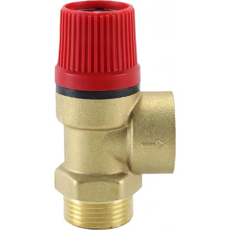 Soupape de sécurité 3/4 po, soupape de décharge DN20 pour système eau-huile-gaz 6 bars (1/5)