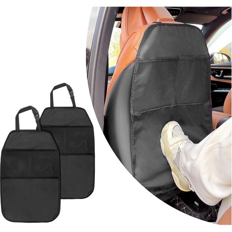Kick Mats 2 Pack Car Seat Protectors for Car SUV Van Waterproof Dirt-Proof (1/5)