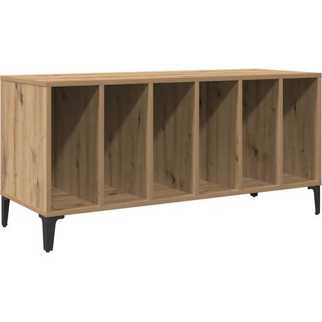 Armoire à disques - Meuble disques de rangement chêne artisanal 100x38x48cm bois d'ingénierie fr170 - Maison La Vie