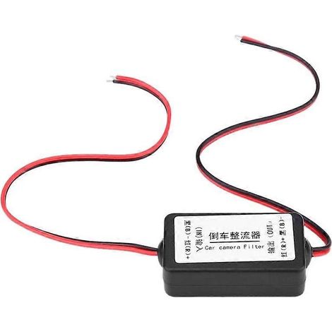 Connecteur de redresseur, relais, condensateur et filtre pour caméra de recul 12 V (1/5)