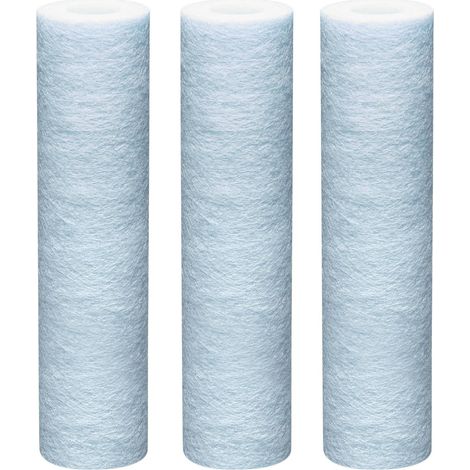 Lot de 3 cartouches filtrantes anti-impuretés 20µm – Protection réseau eau – Pour installations domestiques – Compatible avec systèmes BWT