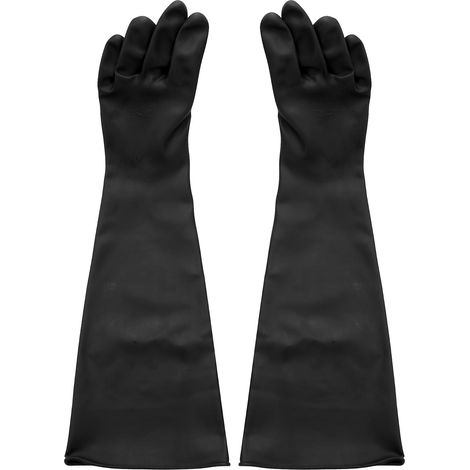 Gants de sablage pour cabine de sablage 60x15cm (1/5)