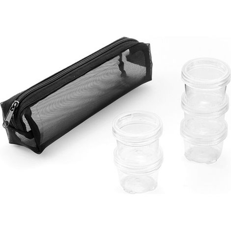 5Pcs Travel Seasoning Bottle Set Camping Spice Holder Kit with Storage Bag Portable Seasoning Box for Outdoors (1/5)