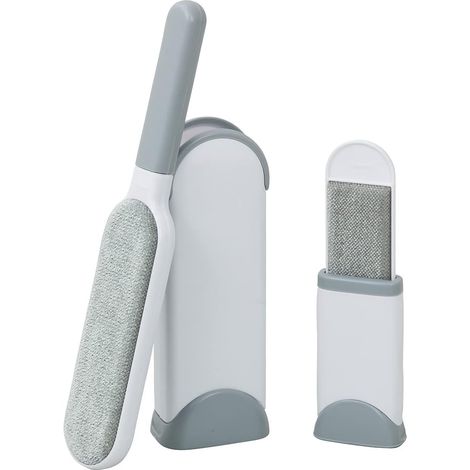 2-piece set, [Cleaning, Dusting, Dust Brush] Gray (large) about 7.5 × 5 × 33 cm (small) about 6 × 3 × 13.5 cm Dusting Brush Set HTBS-GY (1/5)