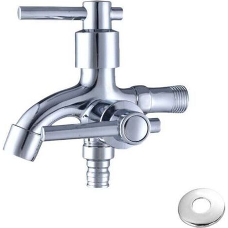 Green Mobility-Robinet d'eau , mitigeur simple à deux niveaux, robinet rafraîchissant, double bec G1/2 - une poignée (1/2)