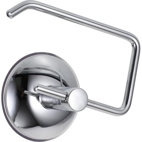 Porte-papier toilette à ventouse KICHOUSE en acier inoxydable pour les salles bains toilettes (1/5)