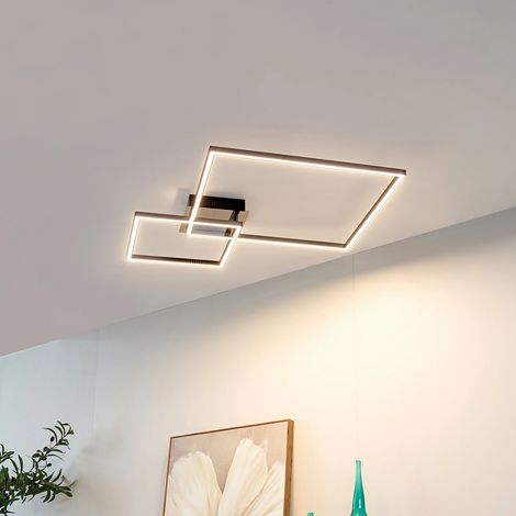 [GEBRAUCHT] B-Ware Lindby Led Deckenleuchte Panja Deckenlampe Deckenlicht 67 Cm Chromfarben Eisen
