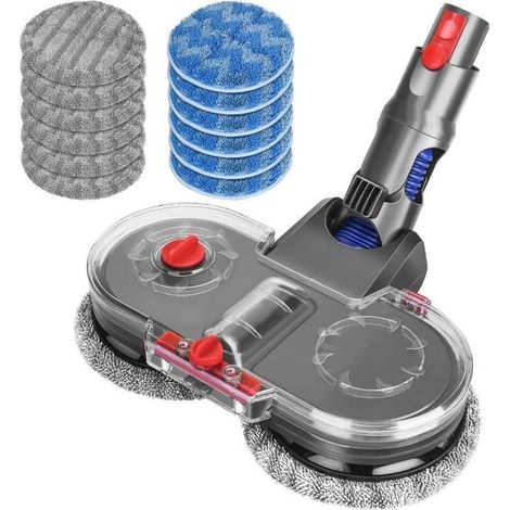 Tête de Balai Electrique pour Dyson V12 Detect Slim Aspirateur, Tête de Vadrouille avec Réservoir d'eau Amovible, 12 Vadrouille Lavable (1/5)