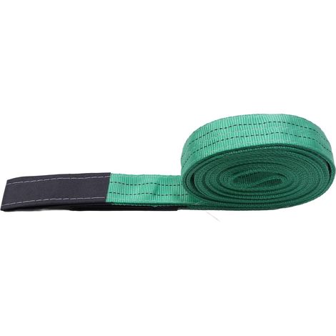 Sangles D'élingue De Levage, 2 Pouces X 20 Pieds 2T, Boucle Renforcée en Polyester, Haute Résistance, Sangle De Levage pour Palan à Grue (1/5)