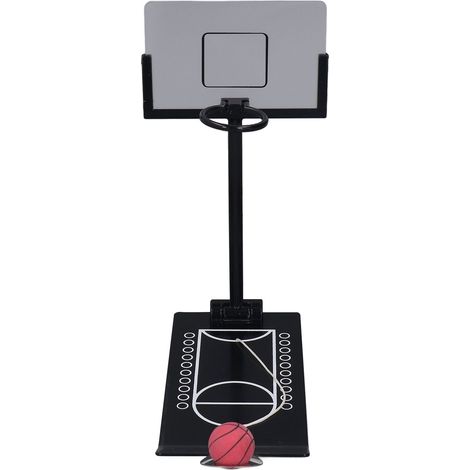 Panneau de basket de bureau en alliage d'aluminium, base lestée antidérapante noire, pliable, jouet de basket pour enfants (1/5)