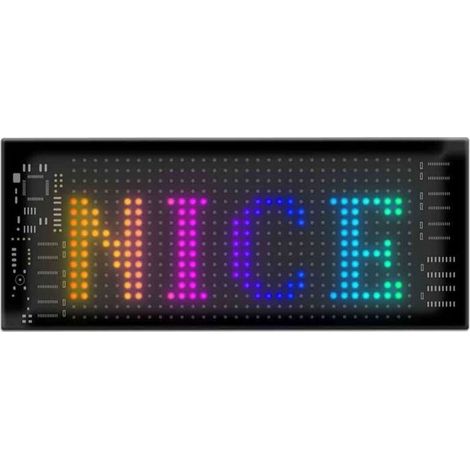 Panneau LED Matriciel Flexible pour Voiture - 16x32 Points - 5V RGB motif Graffiti - Programmable App bricolage écran publicitaire (1/5)
