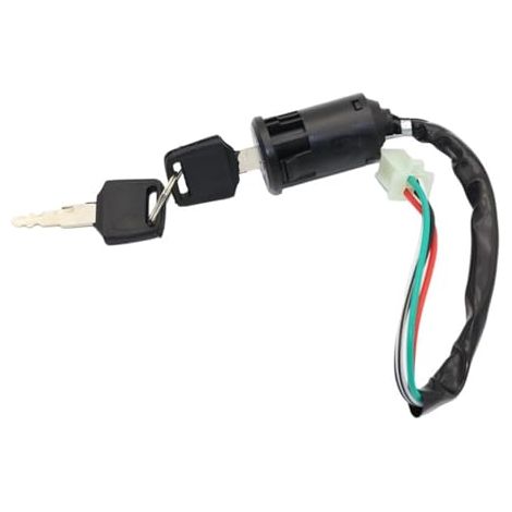 Interrupteur D'allumage Clé De Verrouillage 4 Fils Pour Quad ATV Go Kart Pit Dirt Bike Cyclomoteur Scooter (1/5)