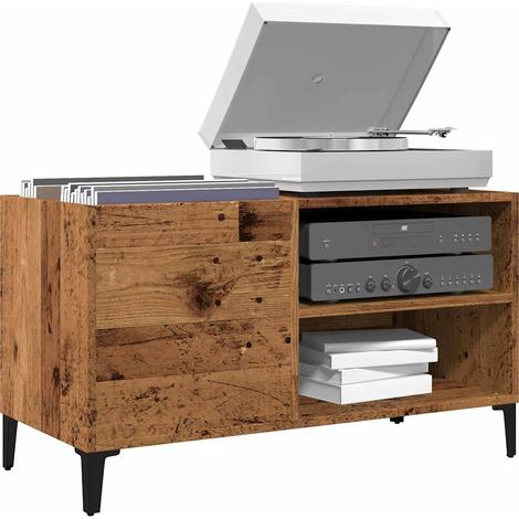 Plattenschrank Altholz-Optik 84,5x38x48 cm Holzwerkstoff