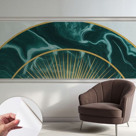 Tapete Selbstklebend - Wandtapete modern - Tapete mit Motiv - Tapete Schlafzimmer Eleganter Marmor 250x104 cm (1/5)