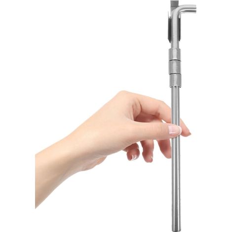 Loquet de Sol en inox Argenté, Verrou Long (1/5)