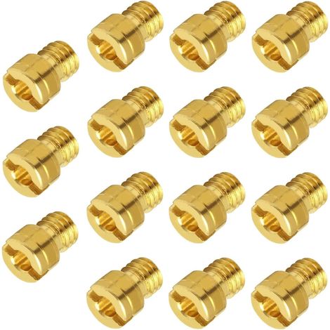 15 Pièces Gicleurs 4mm, Principal Jet Set, Gicleurs Principaux, Kit de Jet Principal de , Taille 40,42,46,48,50,52,54,56,58,60,65,70,75,80,85 pour Scooter Moto (1/5)