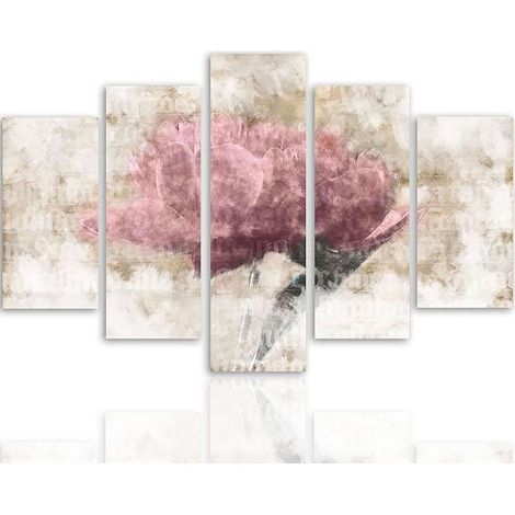 Tableau pastel fleuri - 150 x 100 cm (1/5)