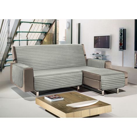 Copridivano Con Penisola Trapuntato Modello Best Colore Grigio Chiaro, misura240 cmcoloreGrigio Chiaro (1/4)