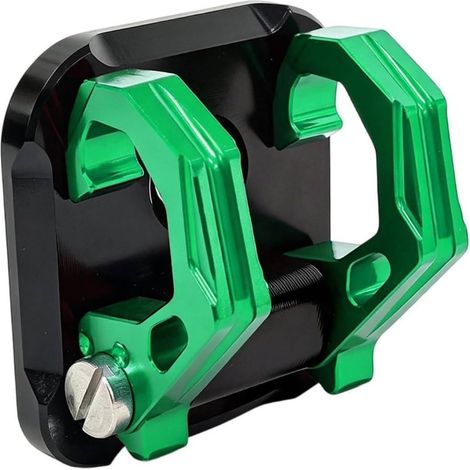 Crochet Pliant pour Giorno125 Support Porte-sac Patère Aluminium Usiné CNC Bras Rabattables Compacts Plaque de Fixation Plane Ergonomie pour Légères, Vert (1/5)