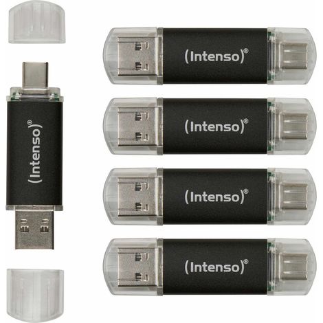 Clé USB-C Intenso Twist Line 3539585 USB 3.2 32 Go Pack de 5 (1/2)