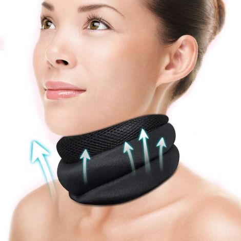 (M : 3043 cm) Collier en mousse pour soulager les douleurs et les tensions cervicales - Convient pour les voyages, le sommeil et le travail. (1/5)