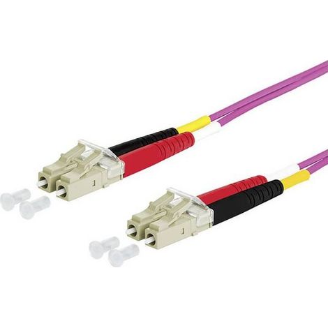 Metz Connect Cavo 151S1JOJO50E Fibra ottica [2x Spina LC - 2x Spina LC] 50/125 µ Multimode OM4 5.00 m